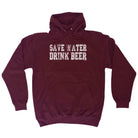 Alcohol Alcohol Save Water Drink Beer - Funny Novelty Hoodies Hoodie - 123t Australia | Funny T-Shirts Mugs Novelty Gifts