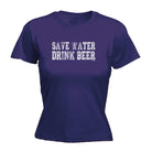 Alcohol Alcohol Save Water Drink Beer - Funny Novelty Womens T-Shirt T Shirt Tshirt - 123t Australia | Funny T-Shirts Mugs Novelty Gifts