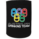 Alcohol Alcohol Stubby Holder - Australian Drinking Team Rings - Funny Novelty Birthday Gift Joke Beer - 123t Australia | Funny T-Shirts Mugs Novelty Gifts