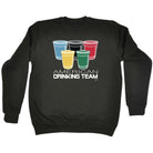 Alcohol American Drinking Team Glasses - Funny Novelty Sweatshirt - 123t Australia | Funny T-Shirts Mugs Novelty Gifts