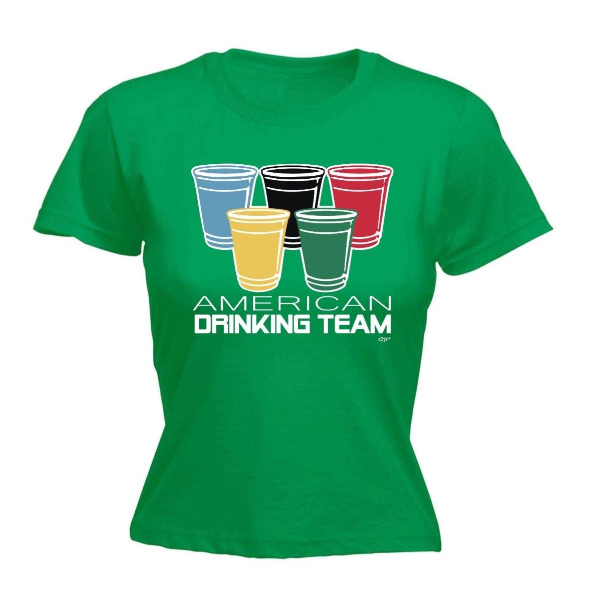 Alcohol American Drinking Team Glasses - Funny Novelty Womens T-Shirt T Shirt Tshirt - 123t Australia | Funny T-Shirts Mugs Novelty Gifts