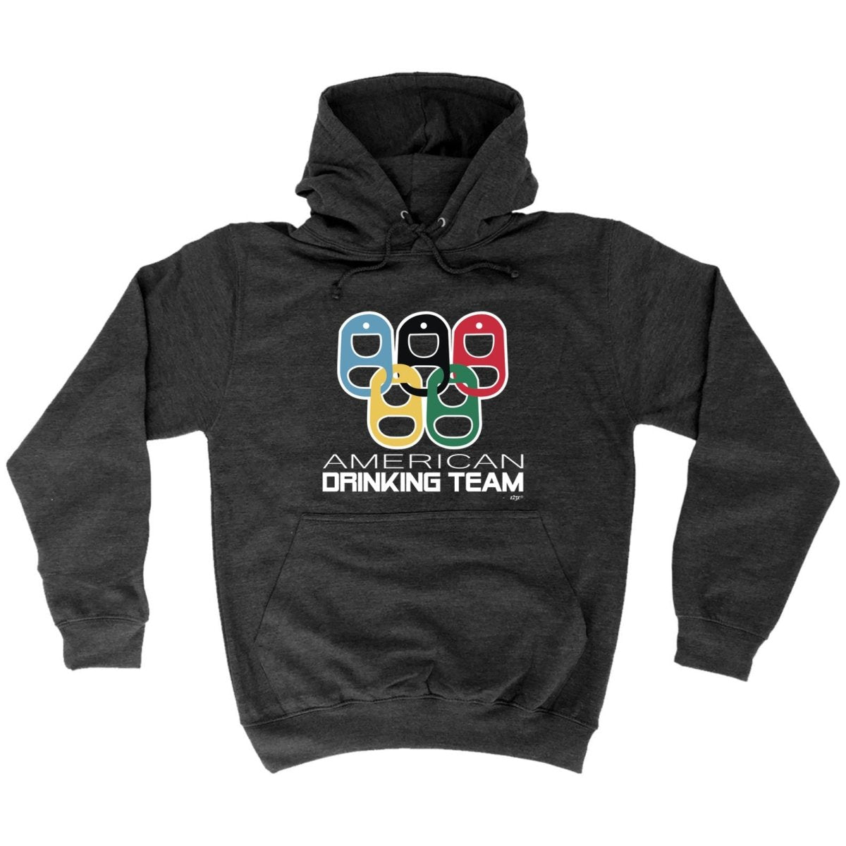 Alcohol American Drinking Team Rings - Funny Novelty Hoodies Hoodie - 123t Australia | Funny T-Shirts Mugs Novelty Gifts