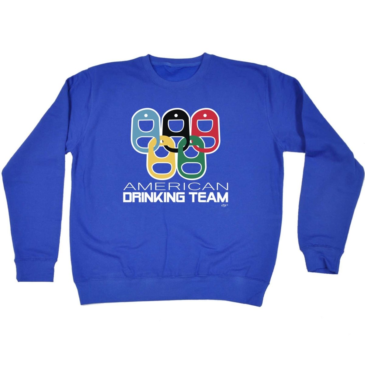 Alcohol American Drinking Team Rings - Funny Novelty Sweatshirt - 123t Australia | Funny T-Shirts Mugs Novelty Gifts