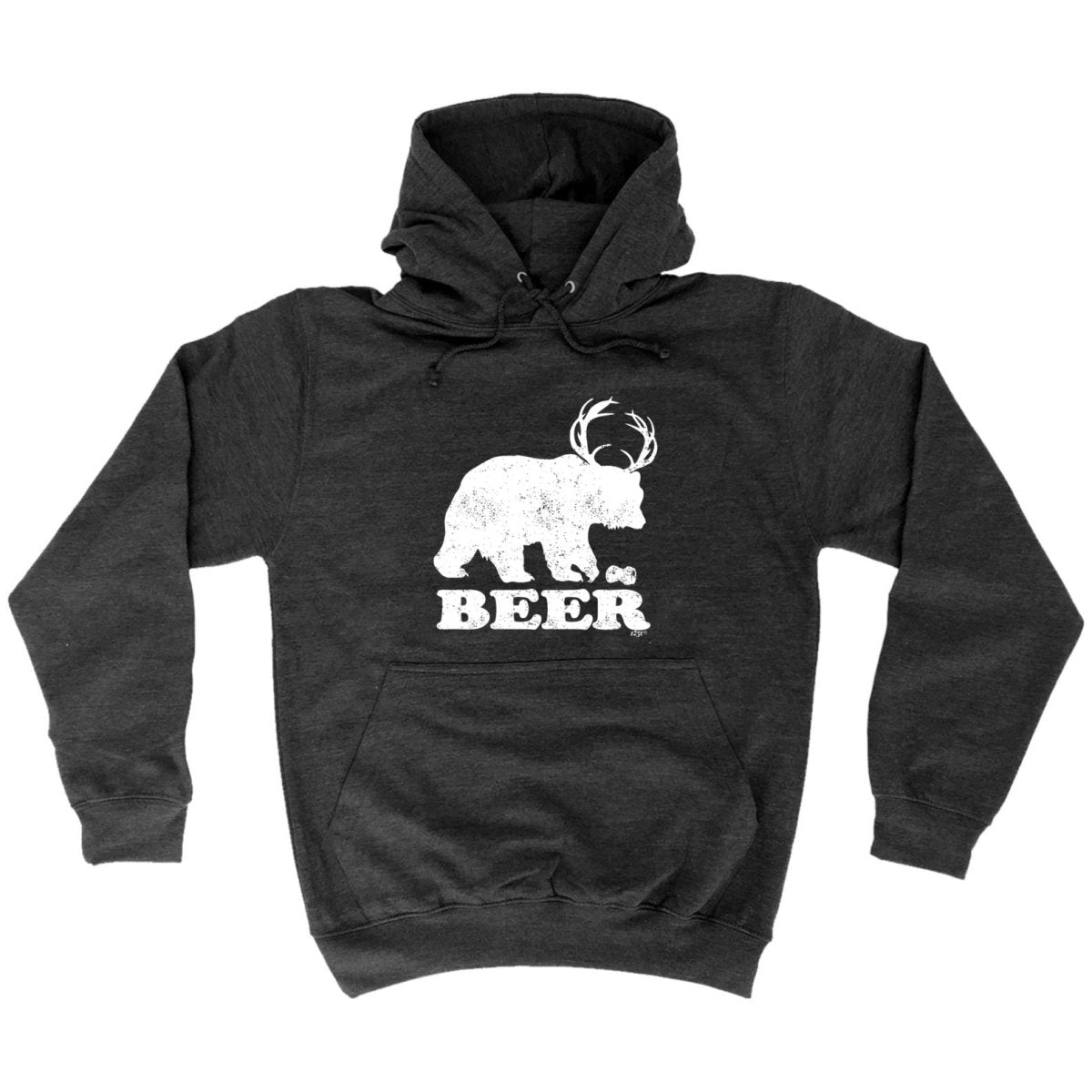 Alcohol Animal Beer Bear Deer - Funny Novelty Hoodies Hoodie - 123t Australia | Funny T-Shirts Mugs Novelty Gifts