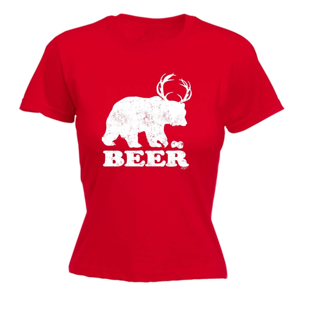 Alcohol Animal Beer Bear Deer - Funny Novelty Womens T-Shirt T Shirt Tshirt - 123t Australia | Funny T-Shirts Mugs Novelty Gifts