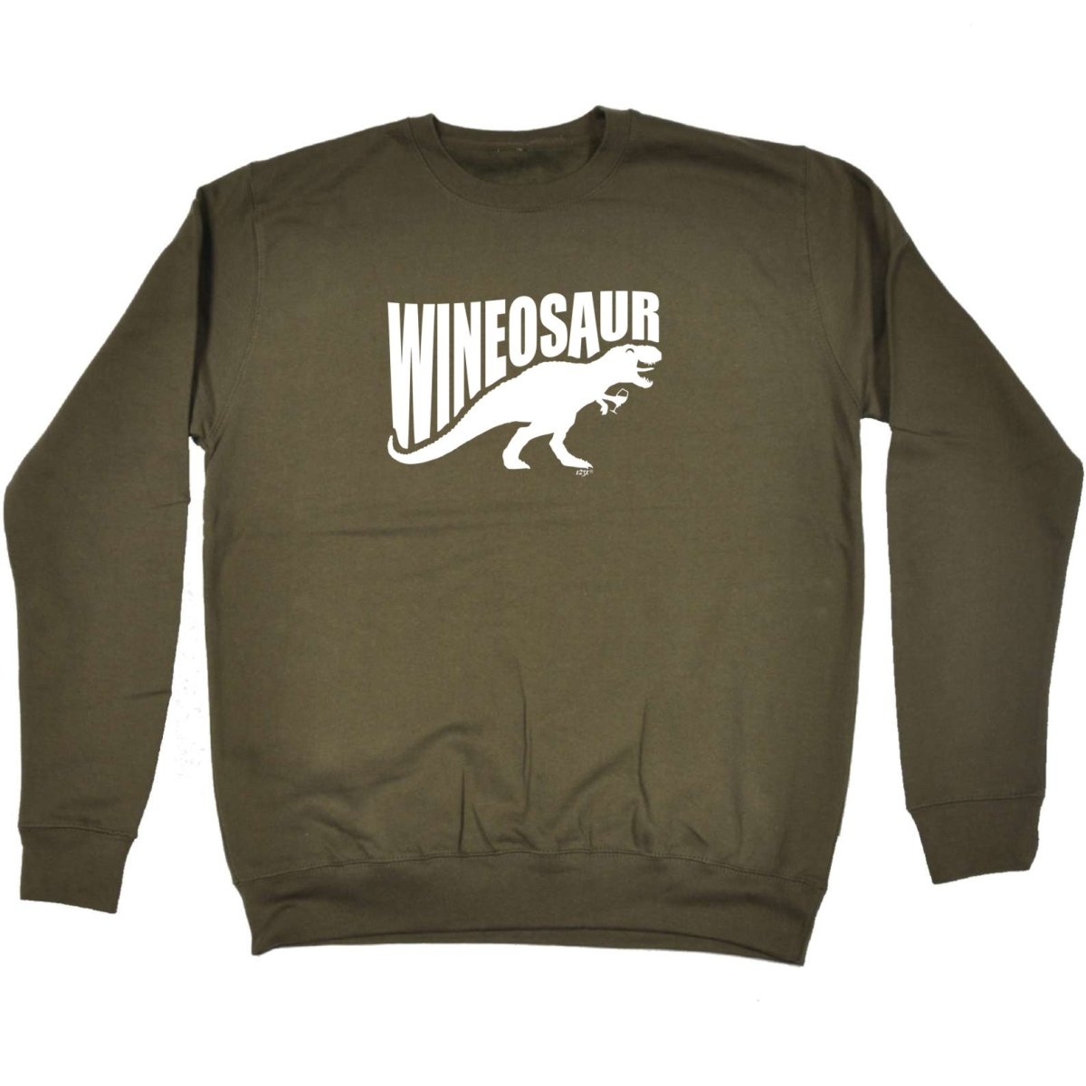 Alcohol Animal Wineosaur Dinosaur - Funny Novelty Sweatshirt - 123t Australia | Funny T-Shirts Mugs Novelty Gifts