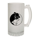 Alcohol Animal Yin Yang Dog - Funny Novelty Beer Stein - 123t Australia | Funny T-Shirts Mugs Novelty Gifts