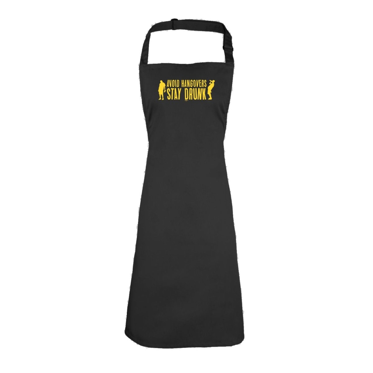 Alcohol Avoid Hangovers Stay Drunk - Funny Novelty Kitchen Adult Apron - 123t Australia | Funny T-Shirts Mugs Novelty Gifts