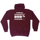 Alcohol Balanced Diet Is A Beer Each Hand - Funny Novelty Hoodies Hoodie - 123t Australia | Funny T-Shirts Mugs Novelty Gifts