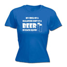 Alcohol Balanced Diet Is A Beer Each Hand - Funny Novelty Womens T-Shirt T Shirt Tshirt - 123t Australia | Funny T-Shirts Mugs Novelty Gifts