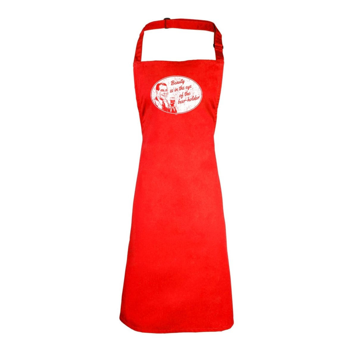 Alcohol Beauty Eye Beer Holder - Funny Novelty Kitchen Adult Apron - 123t Australia | Funny T-Shirts Mugs Novelty Gifts