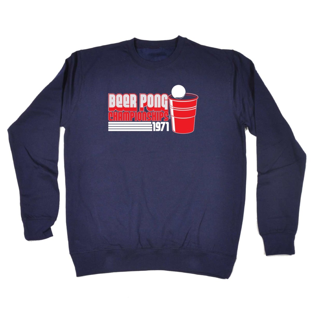 Alcohol Beer Pong Championships - Funny Novelty Sweatshirt - 123t Australia | Funny T-Shirts Mugs Novelty Gifts