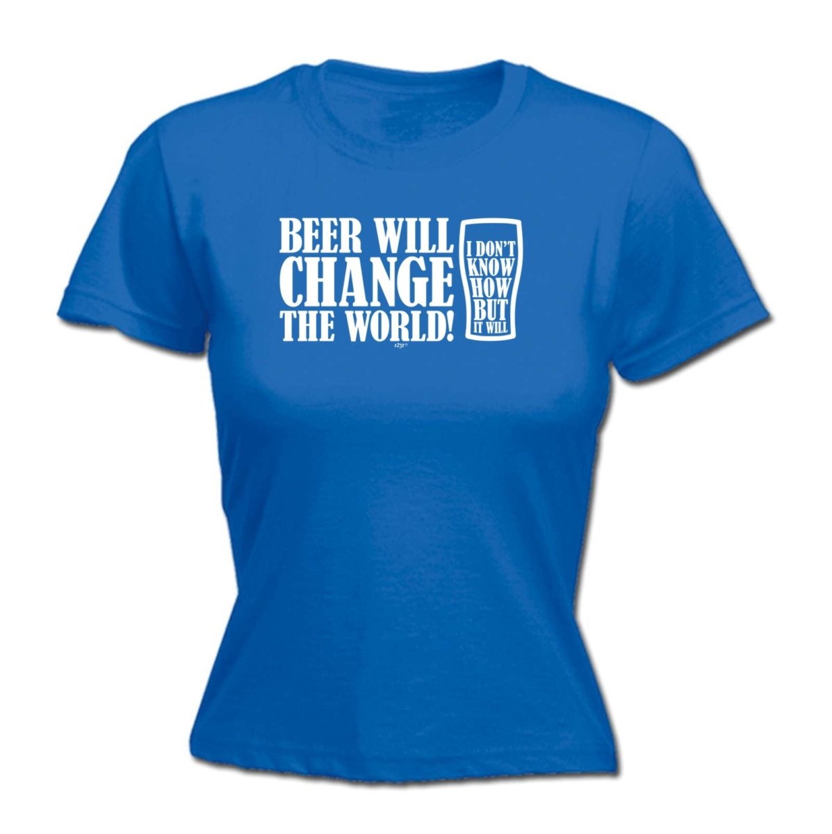 Alcohol Beer Will Change The World - Funny Novelty Womens T-Shirt T Shirt Tshirt - 123t Australia | Funny T-Shirts Mugs Novelty Gifts