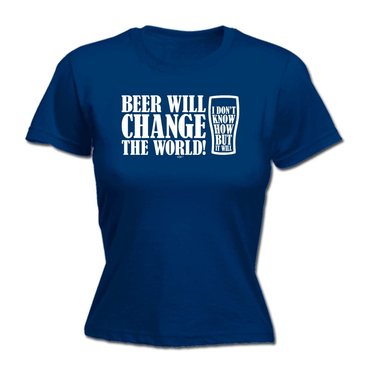 Alcohol Beer Will Change The World - Funny Novelty Womens T-Shirt T Shirt Tshirt - 123t Australia | Funny T-Shirts Mugs Novelty Gifts