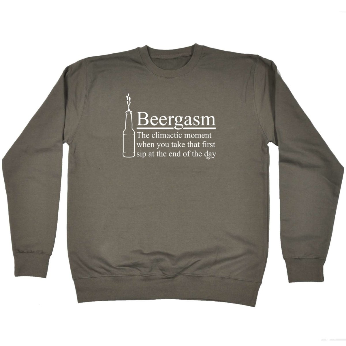 Alcohol Beergasm - Funny Novelty Sweatshirt - 123t Australia | Funny T-Shirts Mugs Novelty Gifts