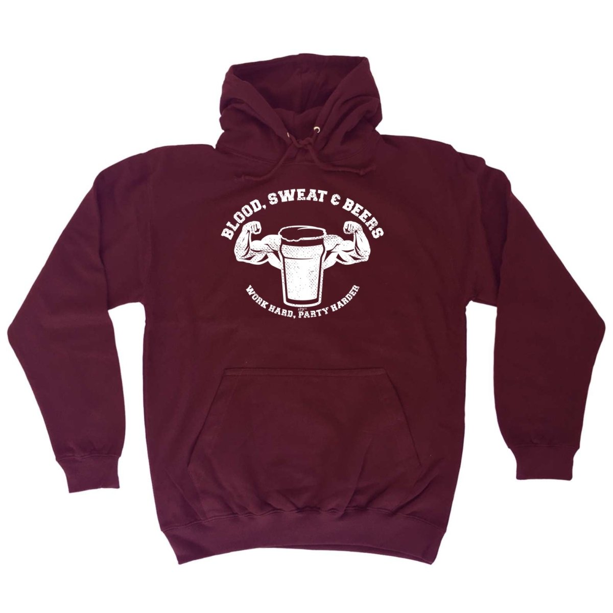 Alcohol Blood Sweat And Beers Gym - Funny Novelty Hoodies Hoodie - 123t Australia | Funny T-Shirts Mugs Novelty Gifts