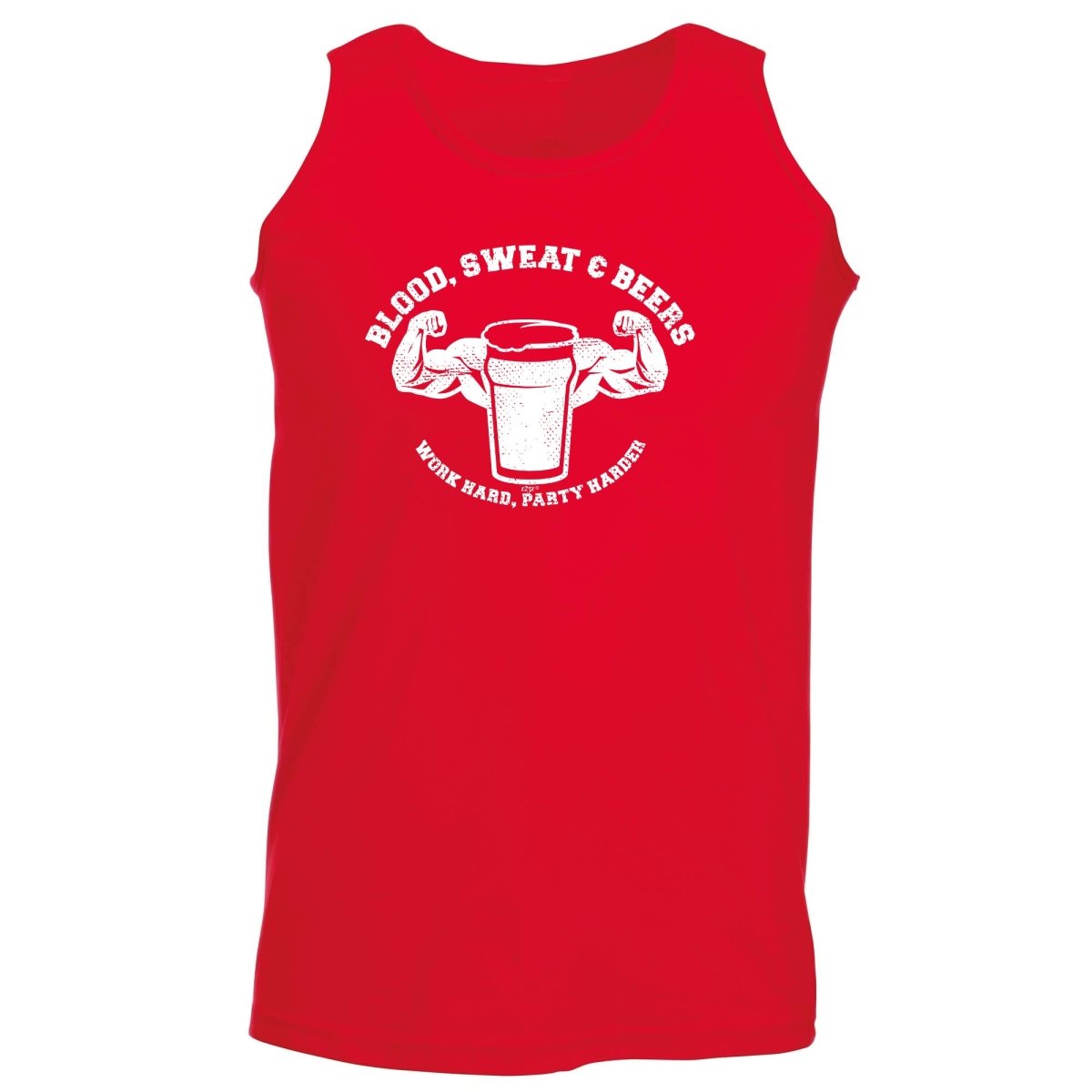 Alcohol Blood Sweat And Beers Gym - Funny Novelty Vest Singlet Unisex Tank Top - 123t Australia | Funny T-Shirts Mugs Novelty Gifts