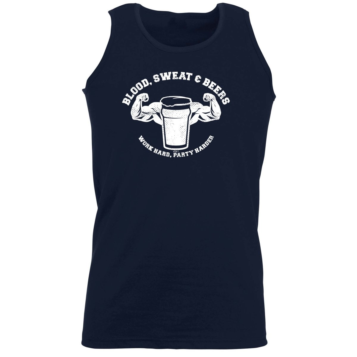 Alcohol Blood Sweat And Beers Gym - Funny Novelty Vest Singlet Unisex Tank Top - 123t Australia | Funny T-Shirts Mugs Novelty Gifts