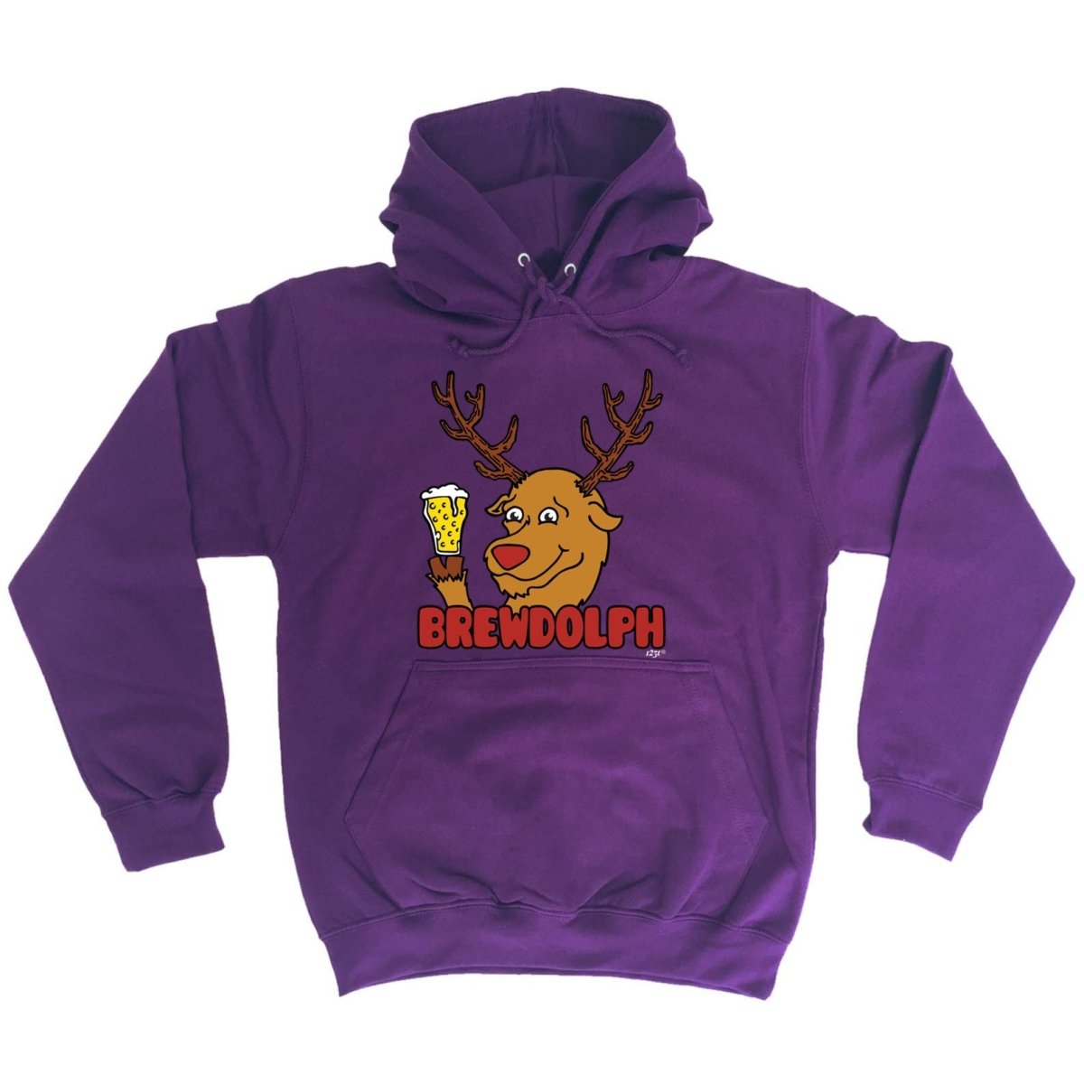 Alcohol Brewdolph Christmas Beer - Funny Novelty Hoodies Hoodie - 123t Australia | Funny T-Shirts Mugs Novelty Gifts