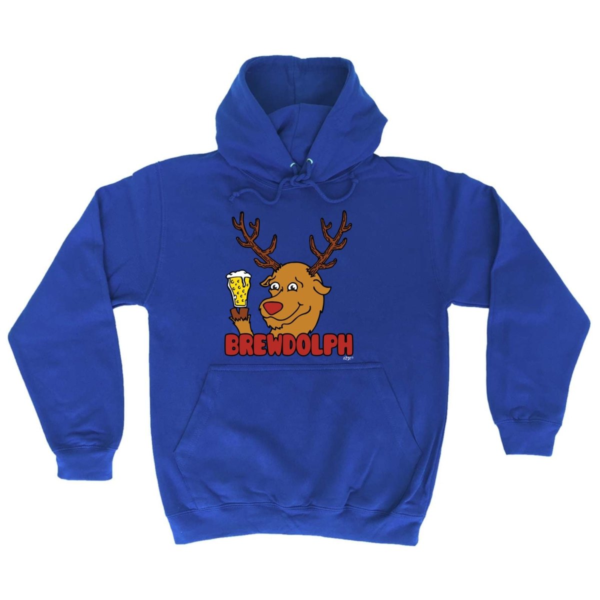 Alcohol Brewdolph Christmas Beer - Funny Novelty Hoodies Hoodie - 123t Australia | Funny T-Shirts Mugs Novelty Gifts