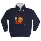 Alcohol Brewdolph Christmas Beer - Funny Novelty Hoodies Hoodie - 123t Australia | Funny T-Shirts Mugs Novelty Gifts