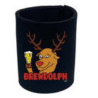 Alcohol Brewdolph Christmas Beer - Funny Novelty Stubby Holder - 123t Australia | Funny T-Shirts Mugs Novelty Gifts