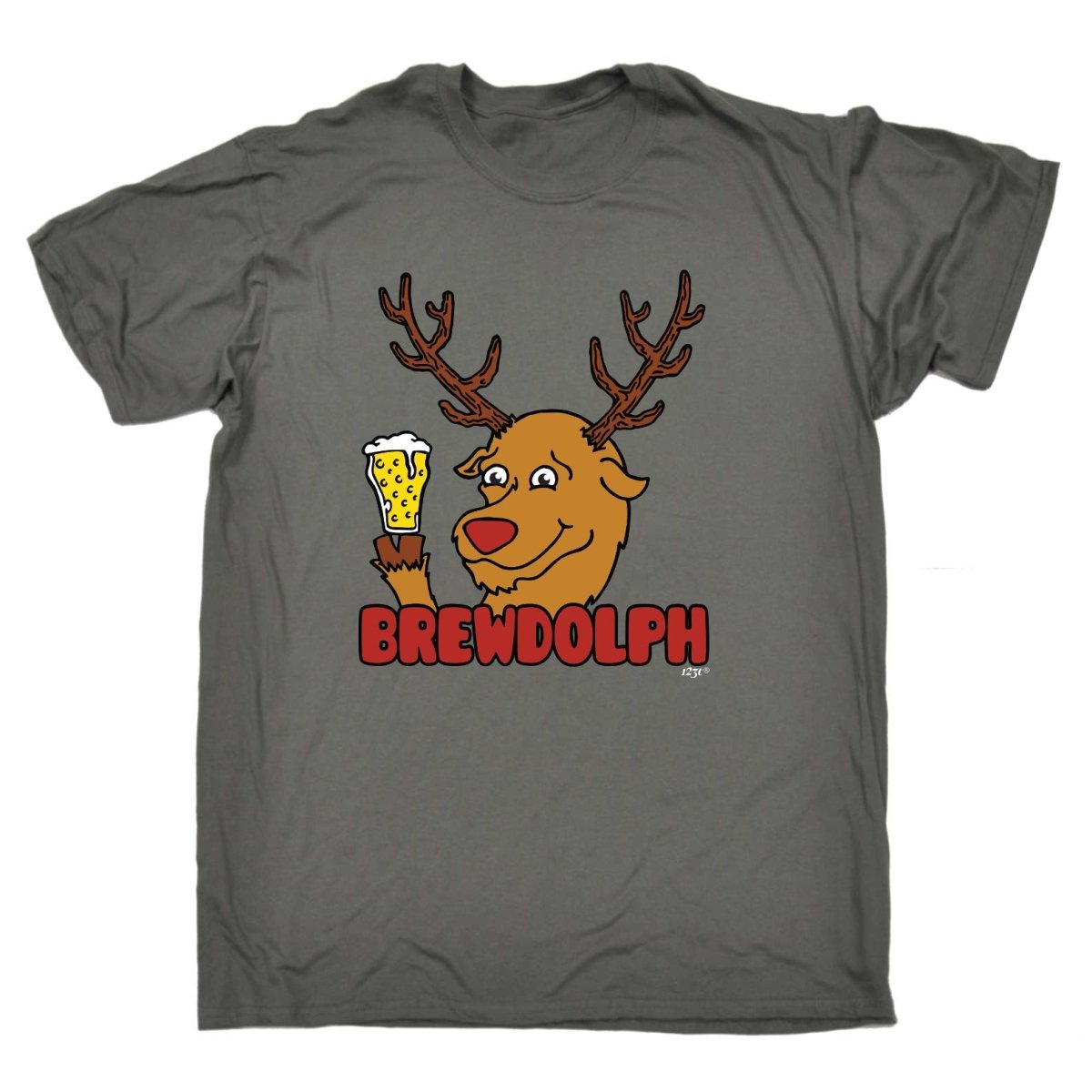 Alcohol Brewdolph Christmas Beer - Mens Funny Novelty T-Shirt TShirt / T Shirt - 123t Australia | Funny T-Shirts Mugs Novelty Gifts