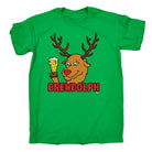 Alcohol Brewdolph Christmas Beer - Mens Funny Novelty T-Shirt TShirt / T Shirt - 123t Australia | Funny T-Shirts Mugs Novelty Gifts