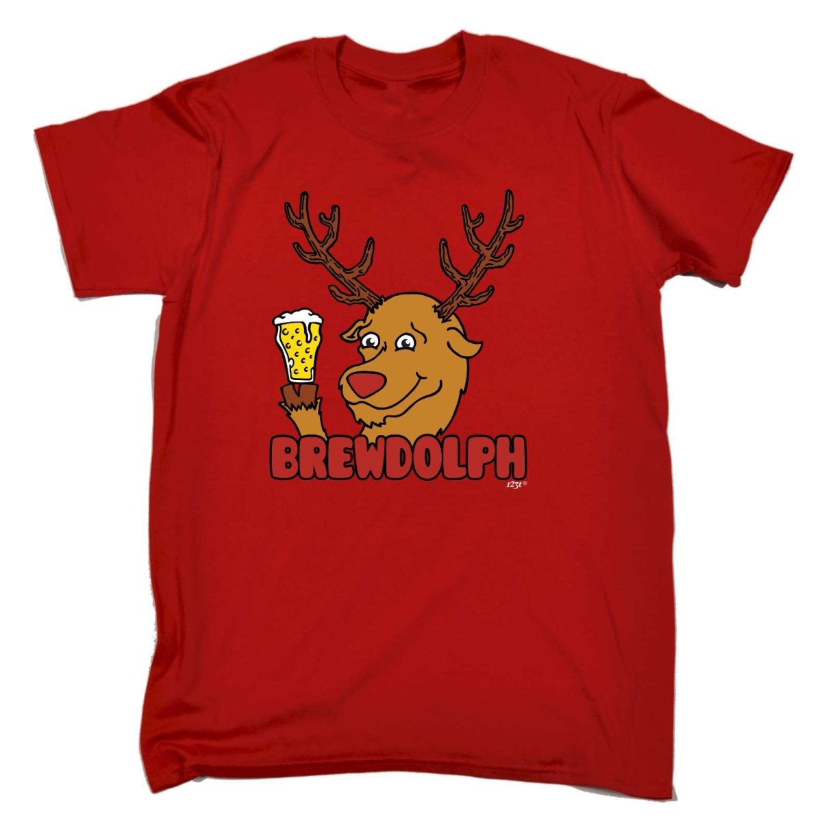 Alcohol Brewdolph Christmas Beer - Mens Funny Novelty T-Shirt TShirt / T Shirt - 123t Australia | Funny T-Shirts Mugs Novelty Gifts