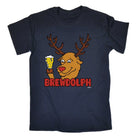 Alcohol Brewdolph Christmas Beer - Mens Funny Novelty T-Shirt TShirt / T Shirt - 123t Australia | Funny T-Shirts Mugs Novelty Gifts