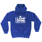 Alcohol Camping Camp Drink Know Things - Funny Novelty Hoodies Hoodie - 123t Australia | Funny T-Shirts Mugs Novelty Gifts