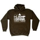 Alcohol Camping Camp Drink Know Things - Funny Novelty Hoodies Hoodie - 123t Australia | Funny T-Shirts Mugs Novelty Gifts