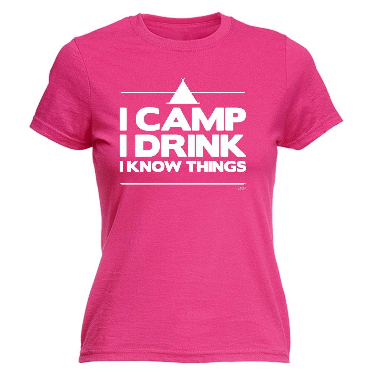 Alcohol Camping Camp Drink Know Things - Funny Novelty Womens T-Shirt T Shirt Tshirt - 123t Australia | Funny T-Shirts Mugs Novelty Gifts