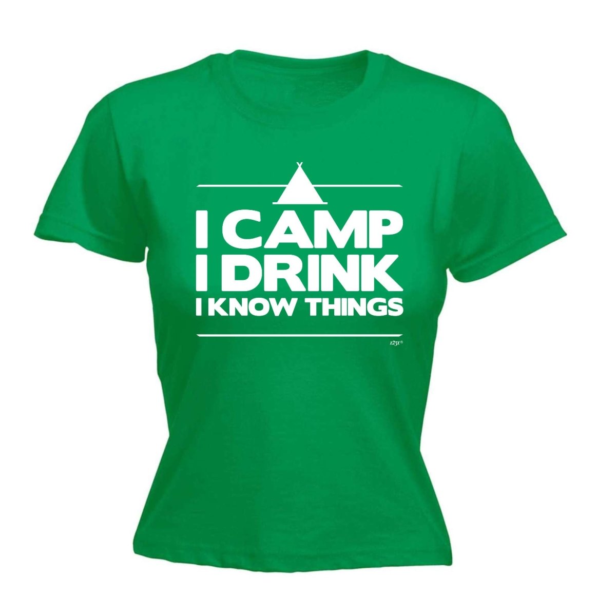 Alcohol Camping Camp Drink Know Things - Funny Novelty Womens T-Shirt T Shirt Tshirt - 123t Australia | Funny T-Shirts Mugs Novelty Gifts