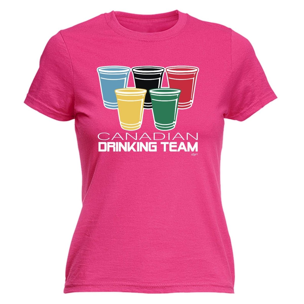 Alcohol Canadian Drinking Team Glasses - Funny Novelty Womens T-Shirt T Shirt Tshirt - 123t Australia | Funny T-Shirts Mugs Novelty Gifts