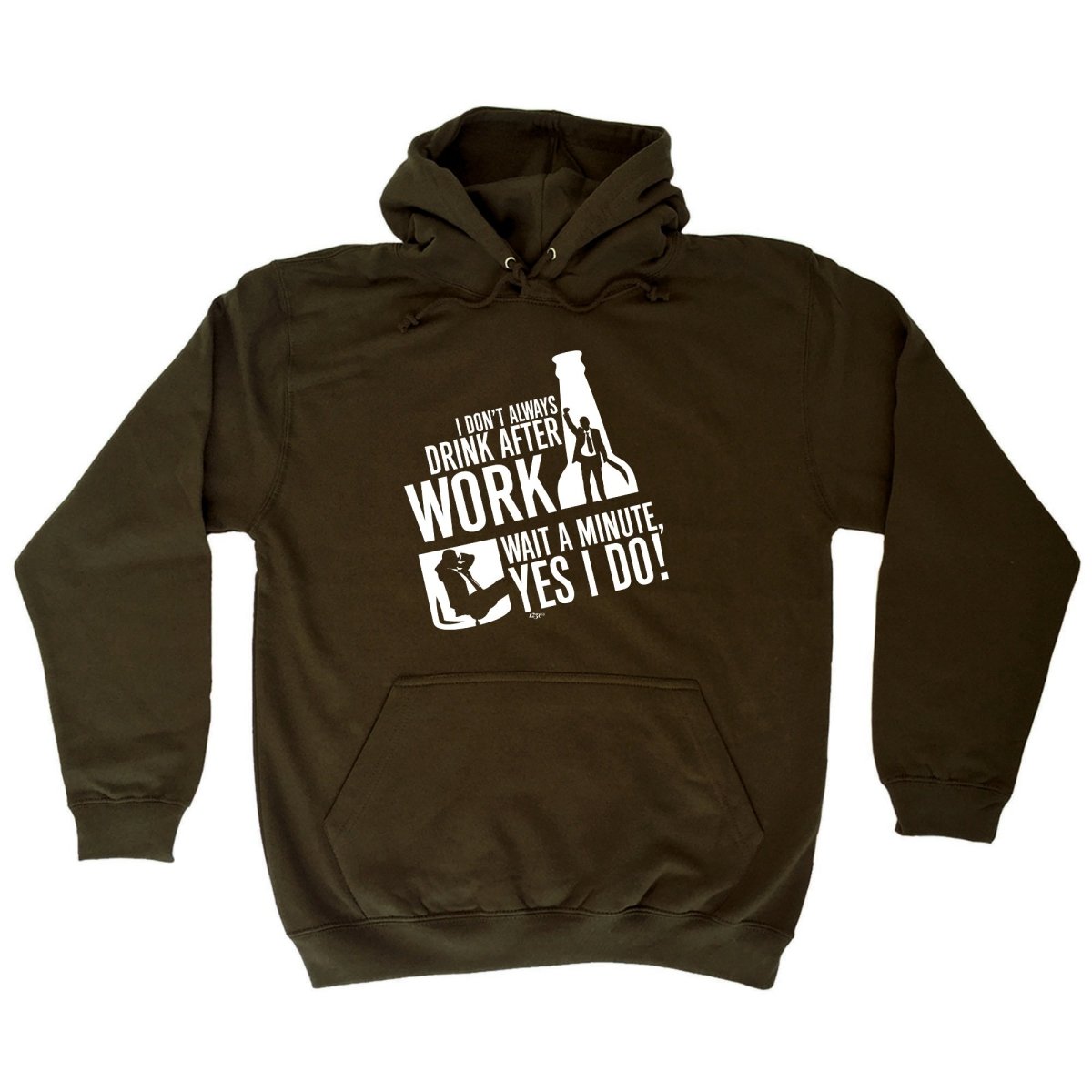 Alcohol Dont Always Drink After Work - Funny Novelty Hoodies Hoodie - 123t Australia | Funny T-Shirts Mugs Novelty Gifts