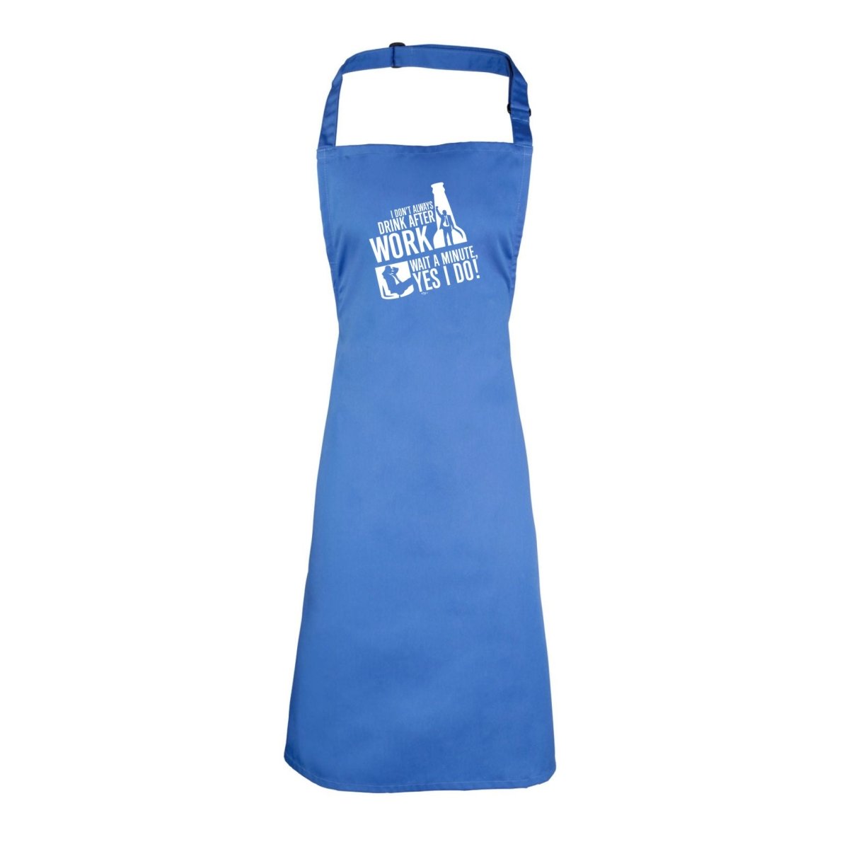 Alcohol Dont Always Drink After Work - Funny Novelty Kitchen Adult Apron - 123t Australia | Funny T-Shirts Mugs Novelty Gifts