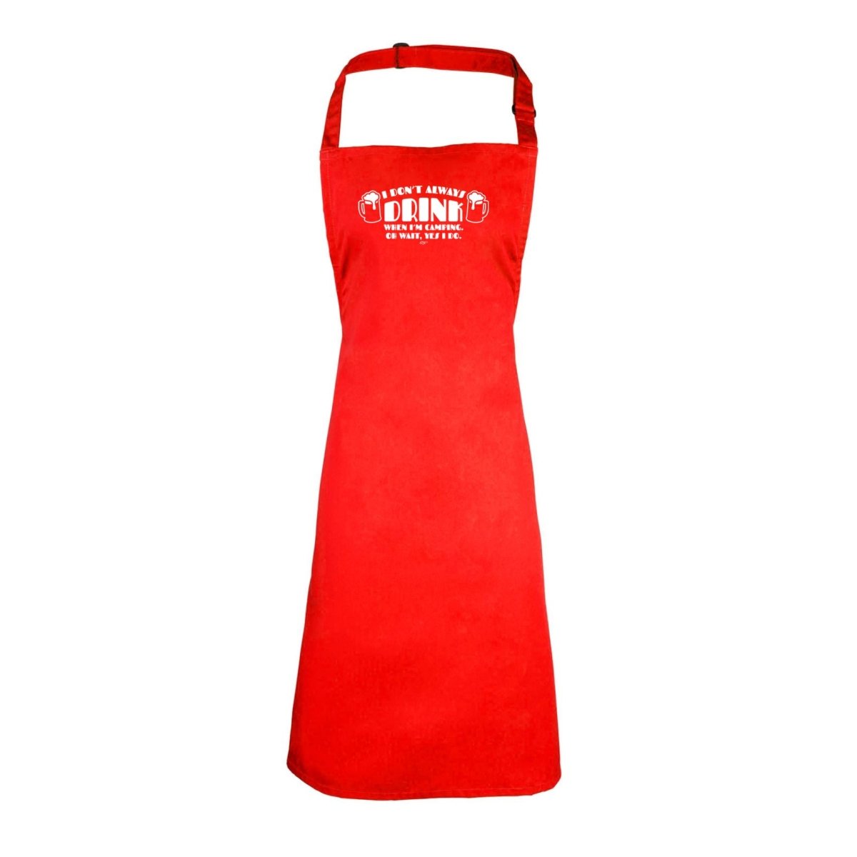 Alcohol Dont Always Drink When Im Camping - Funny Novelty Kitchen Adult Apron - 123t Australia | Funny T-Shirts Mugs Novelty Gifts