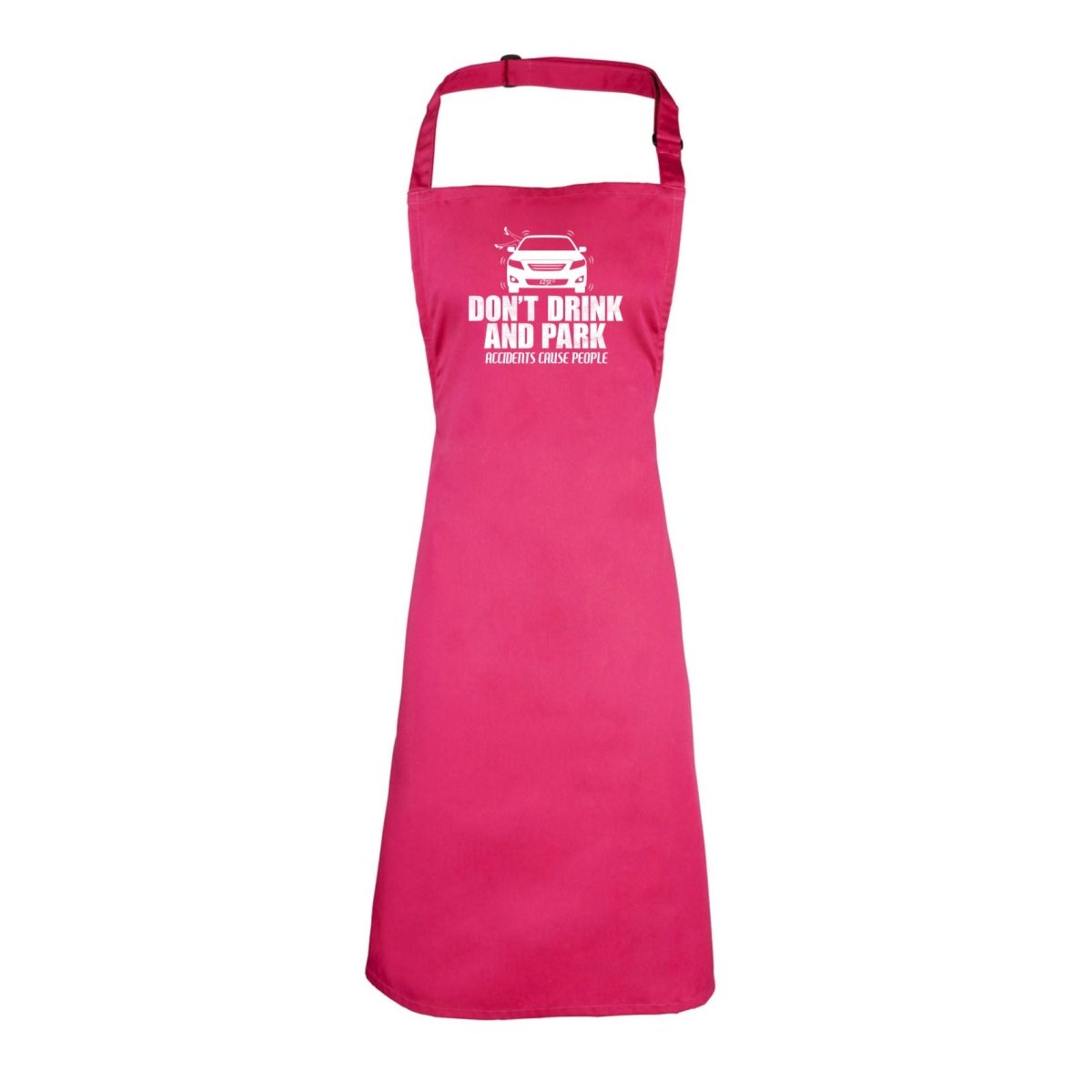 Alcohol Dont Drink And Park - Funny Novelty Kitchen Adult Apron - 123t Australia | Funny T-Shirts Mugs Novelty Gifts