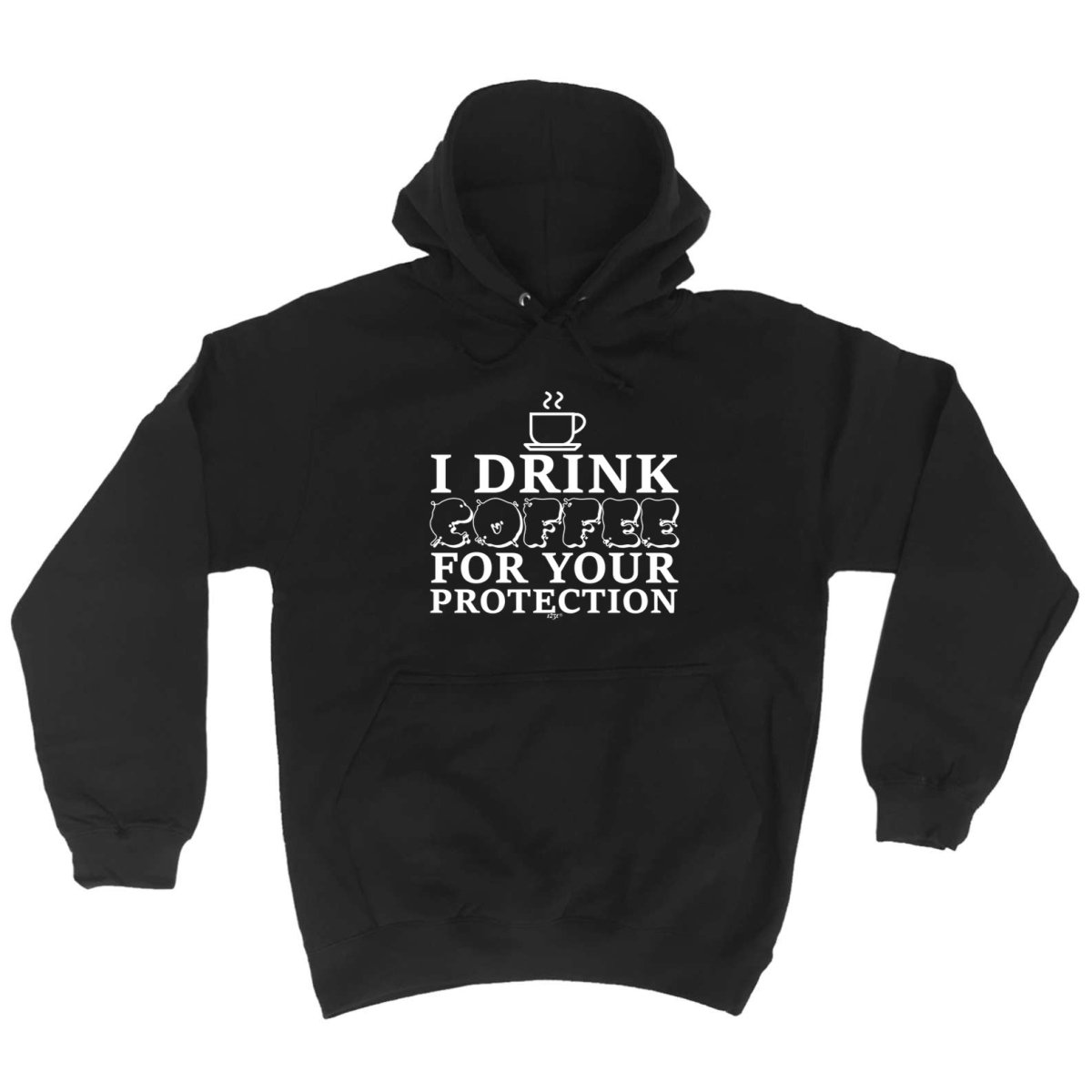 Alcohol Drink Coffee For Your Protection - Funny Novelty Hoodies Hoodie - 123t Australia | Funny T-Shirts Mugs Novelty Gifts