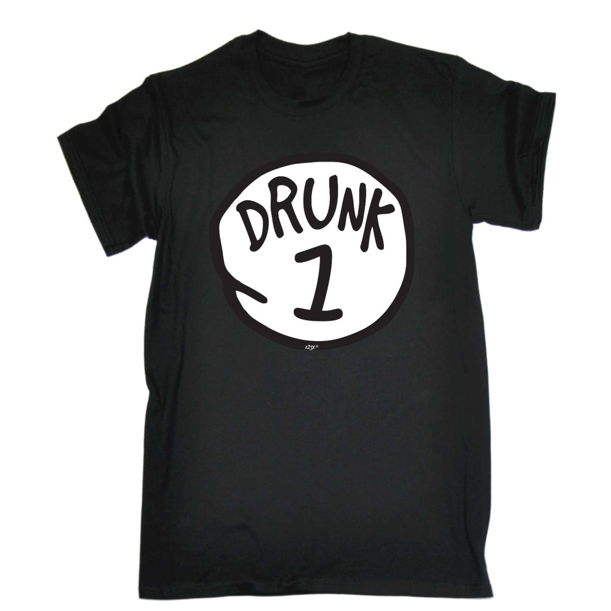 Alcohol Drunk 1 - Mens Funny Novelty T-Shirt Tshirts BLACK T Shirt - 123t Australia | Funny T-Shirts Mugs Novelty Gifts