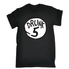 Alcohol Drunk 5 - Mens Funny Novelty T-Shirt Tshirts BLACK T Shirt - 123t Australia | Funny T-Shirts Mugs Novelty Gifts