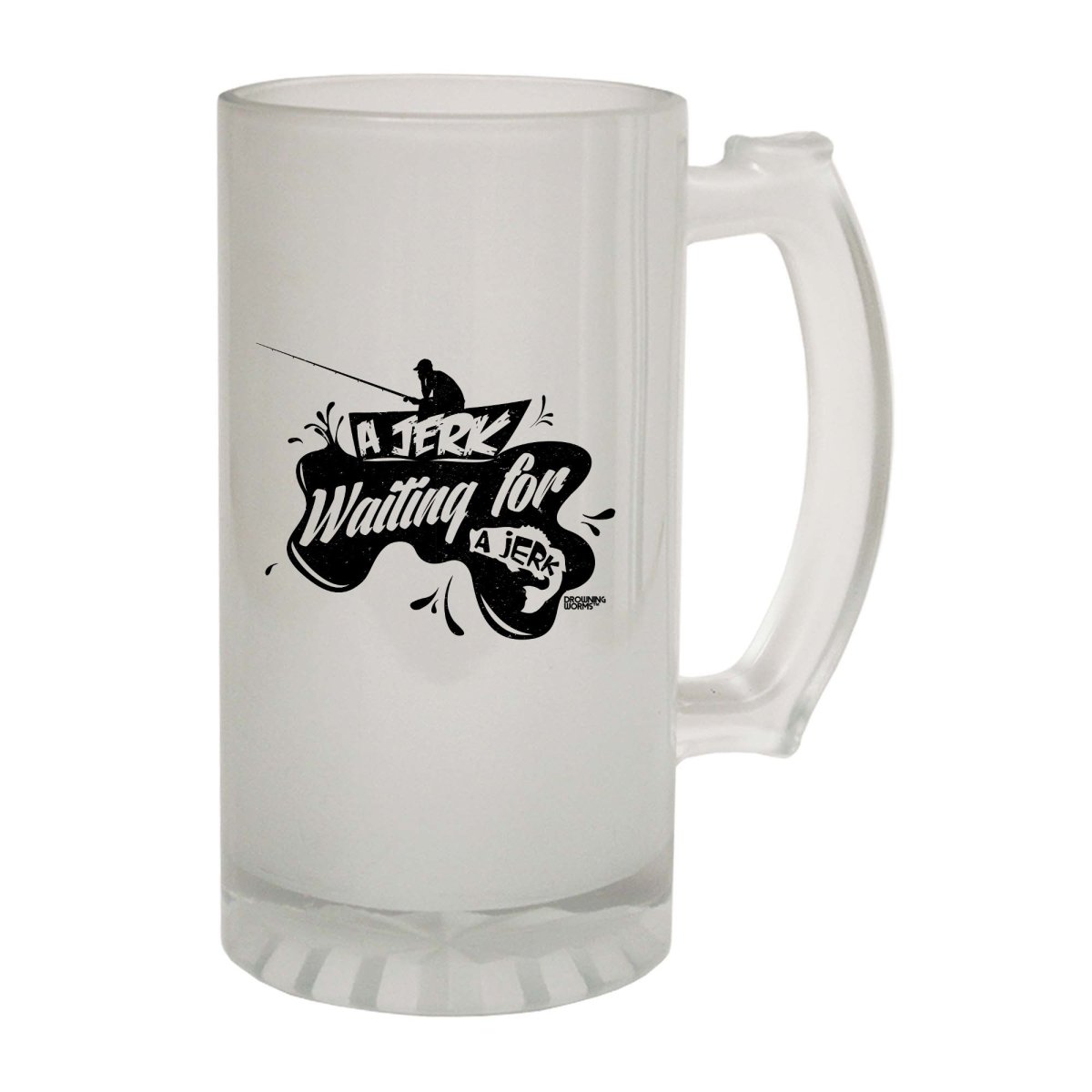 Alcohol Fishing Dw A Jerk Waiting For A Jerk - Funny Novelty Beer Stein - 123t Australia | Funny T-Shirts Mugs Novelty Gifts