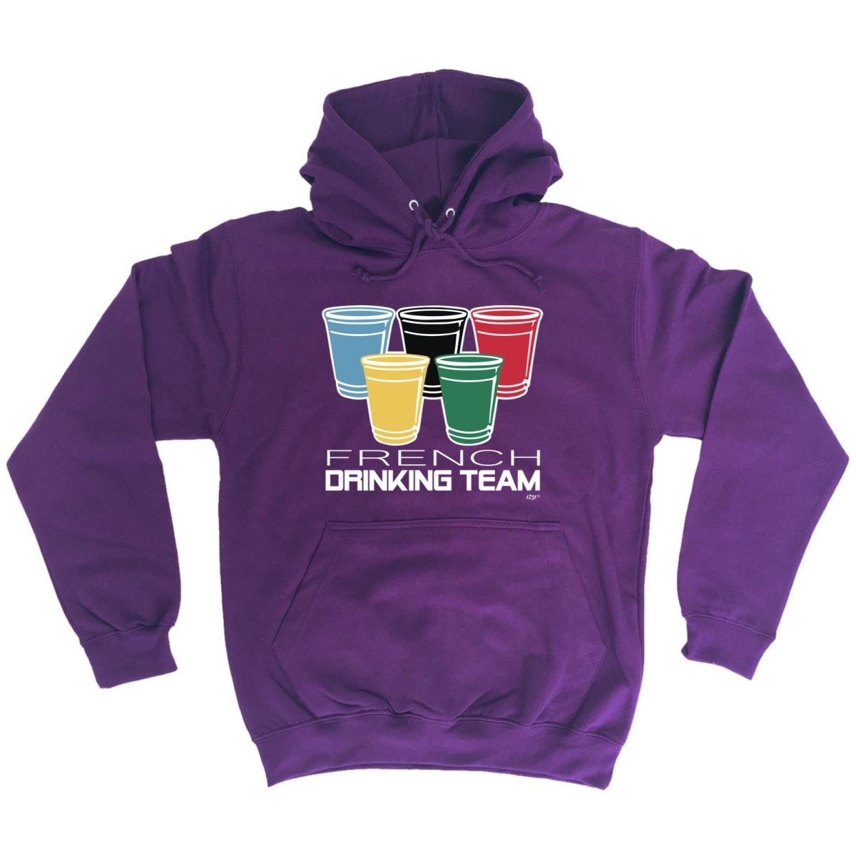 Alcohol French Drinking Team Glasses - Funny Novelty Hoodies Hoodie - 123t Australia | Funny T-Shirts Mugs Novelty Gifts