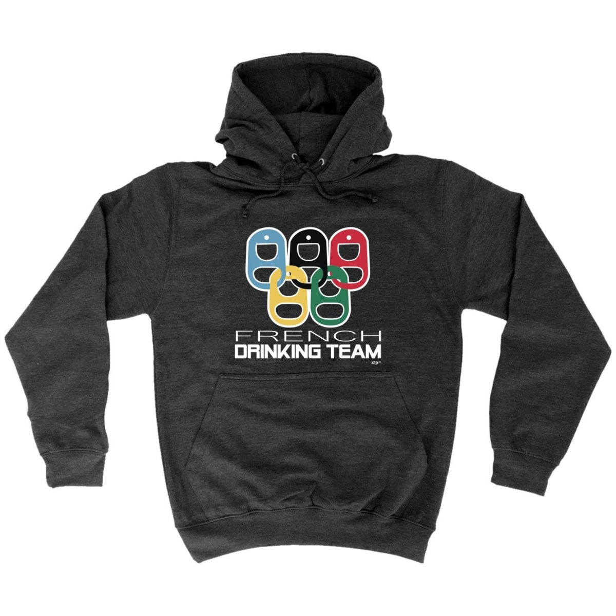 Alcohol French Drinking Team Rings - Funny Novelty Hoodies Hoodie - 123t Australia | Funny T-Shirts Mugs Novelty Gifts