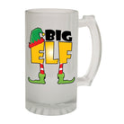 Alcohol Frosted Glass Beer Stein - Big Elf Family - Funny Novelty Birthday - 123t Australia | Funny T-Shirts Mugs Novelty Gifts