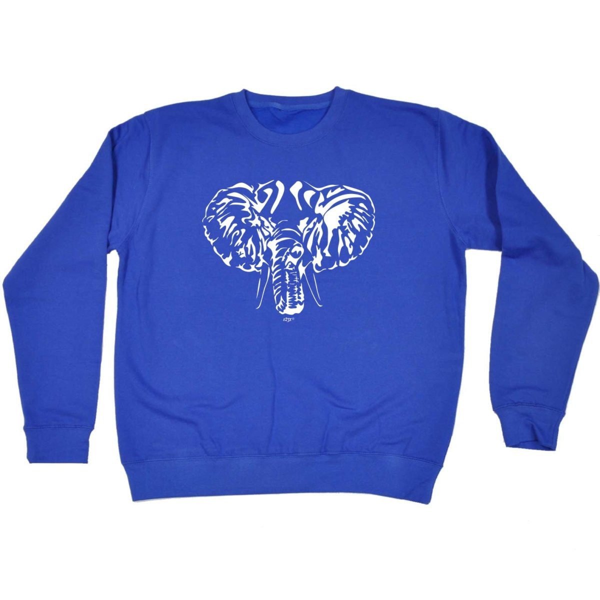 Animal Elephant Head - Funny Novelty Sweatshirt - 123t Australia | Funny T-Shirts Mugs Novelty Gifts