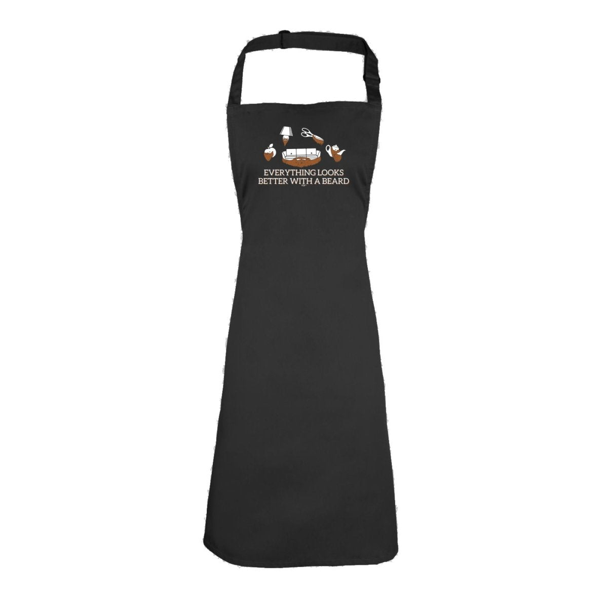 Animal Everything Looks Better With A Beard - Funny Novelty Kitchen Adult Apron - 123t Australia | Funny T-Shirts Mugs Novelty Gifts