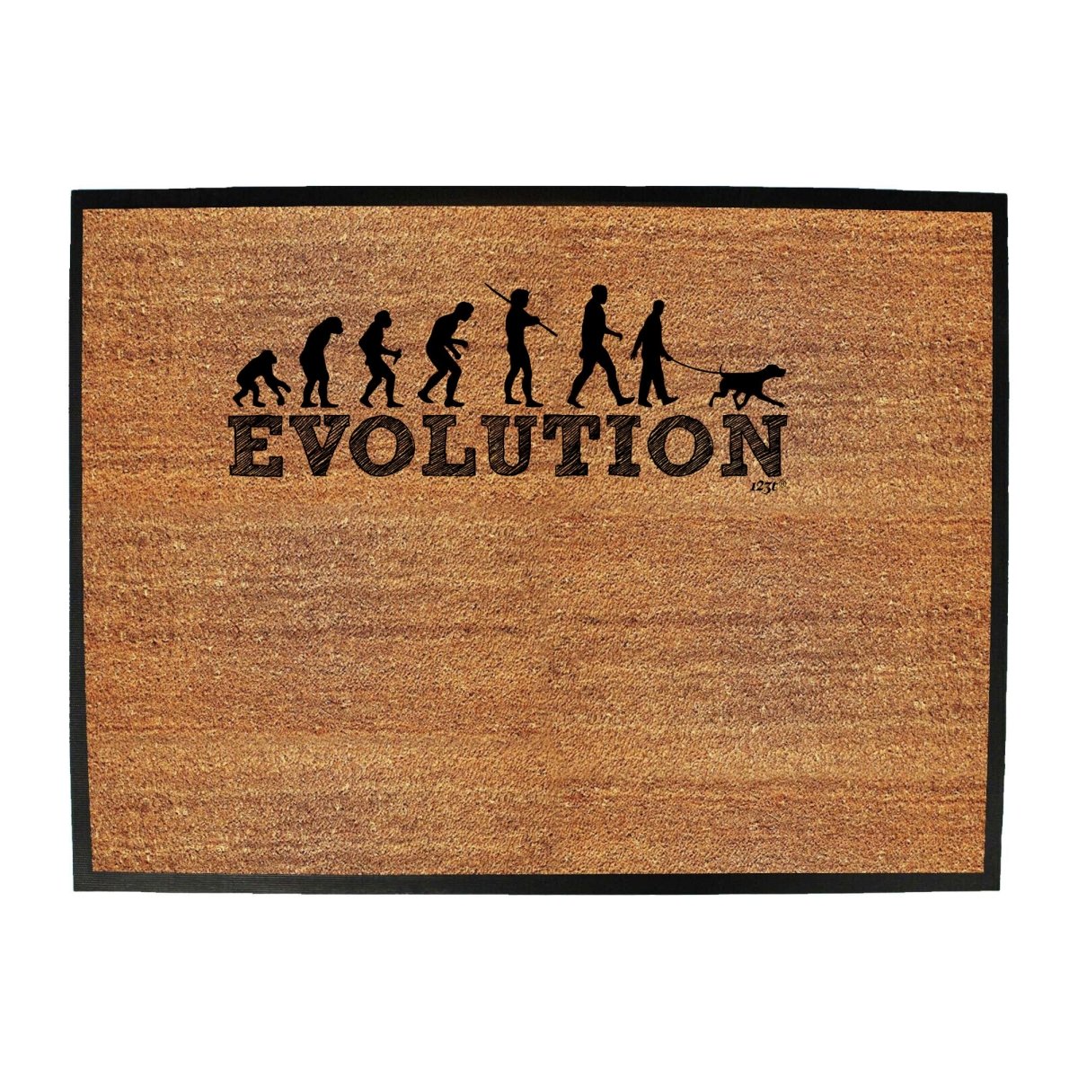 Animal Evolution Dog Walker - Funny Novelty Doormat Man Cave Floor mat - 123t Australia | Funny T-Shirts Mugs Novelty Gifts