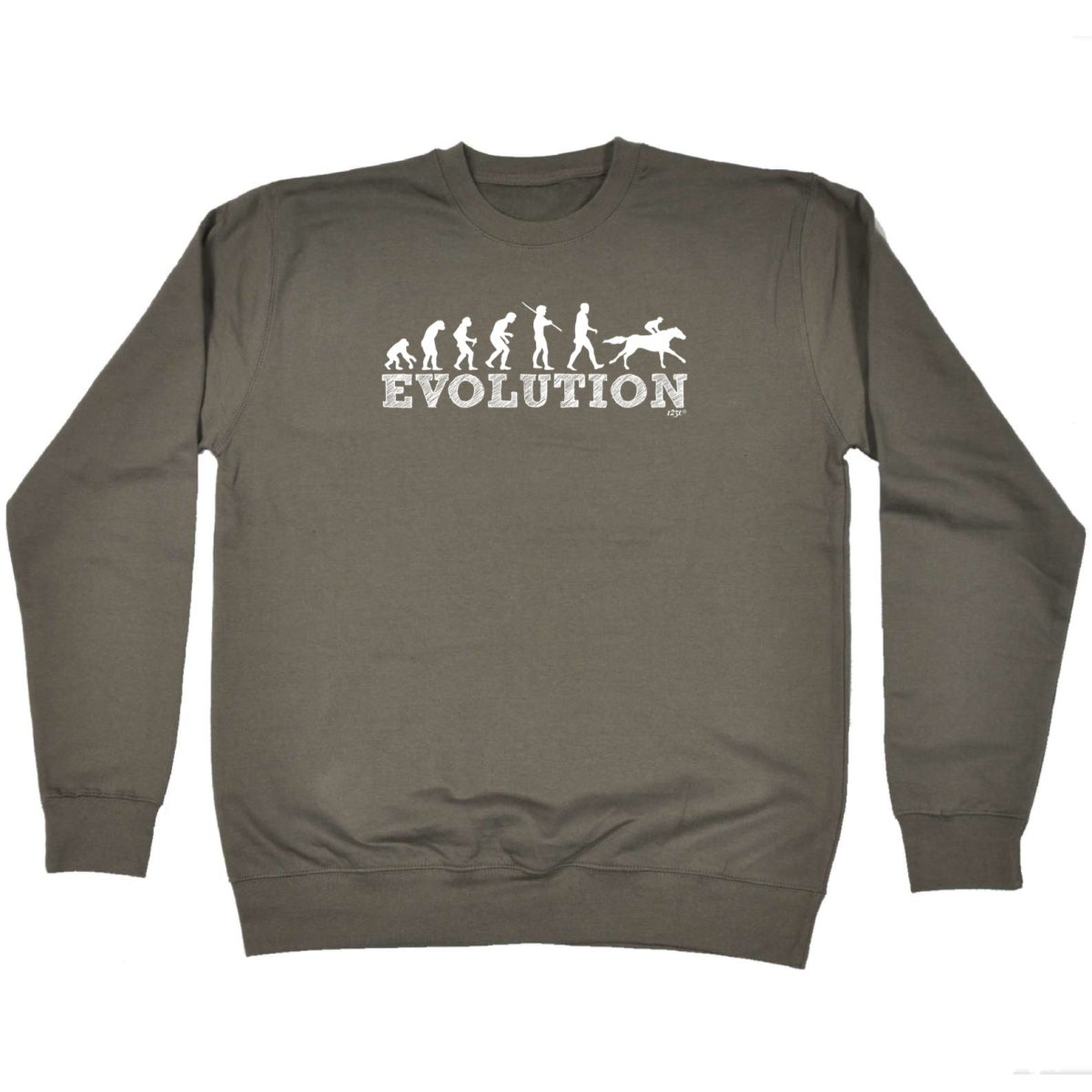 Animal Evolution Horse Riding - Funny Novelty Sweatshirt - 123t Australia | Funny T-Shirts Mugs Novelty Gifts